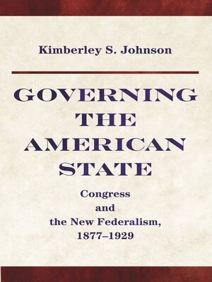 cover image of Governing the American State